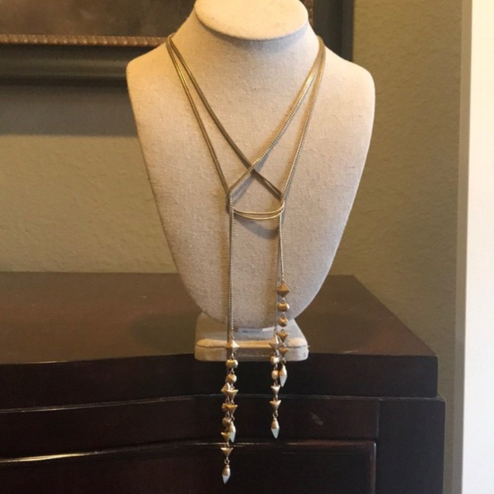 Stella & Dot Gold Brynn Lariat Necklace